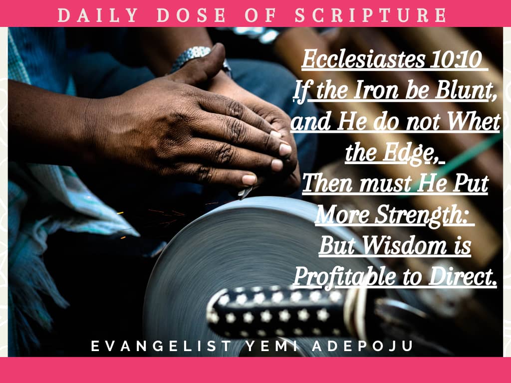 Daily Dose of Scripture Verse with Evang. Yemi Adepoju