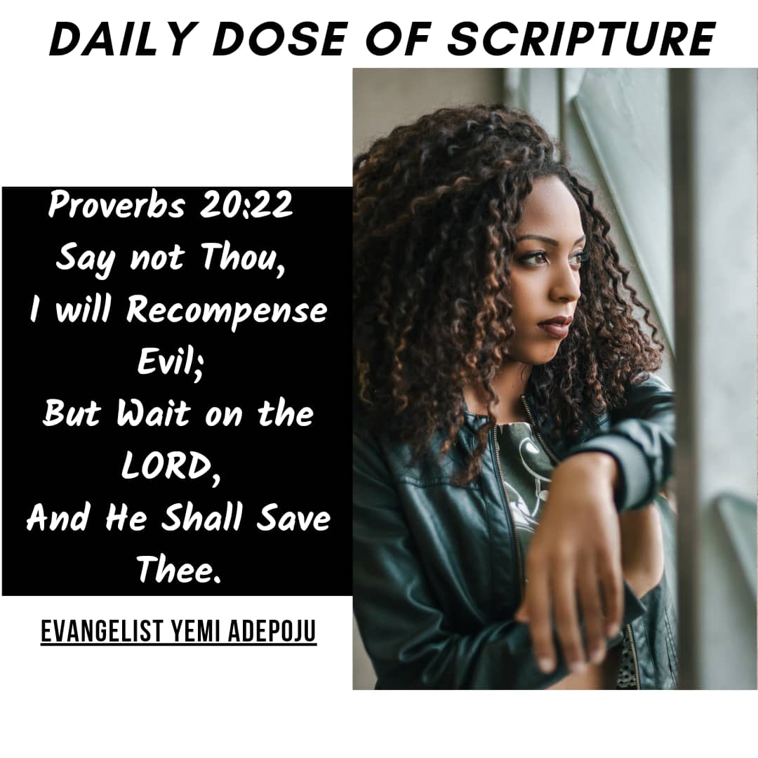 Daily Dose of Scripture Verse with Evang. Yemi Adepoju